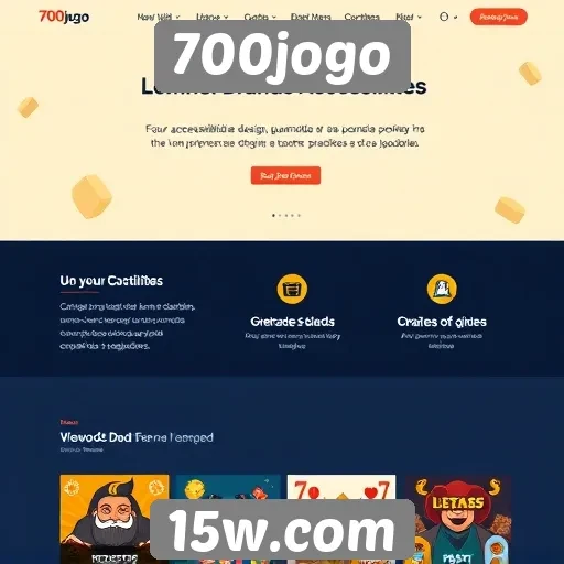 Acessibilidade e design no site 700jogo